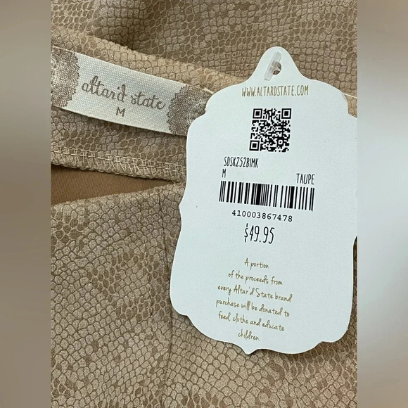 Altar’d State Snakeskin Mini Skirt New - Picture 6 of 7